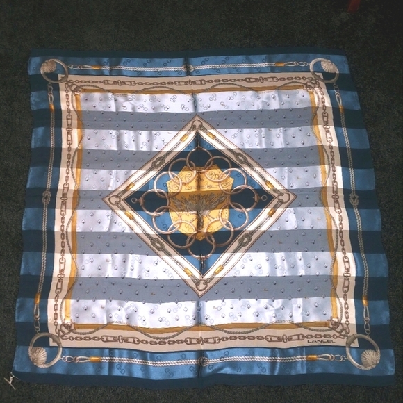 Lancel Paris Silk Scarf - Picture 3 of 12